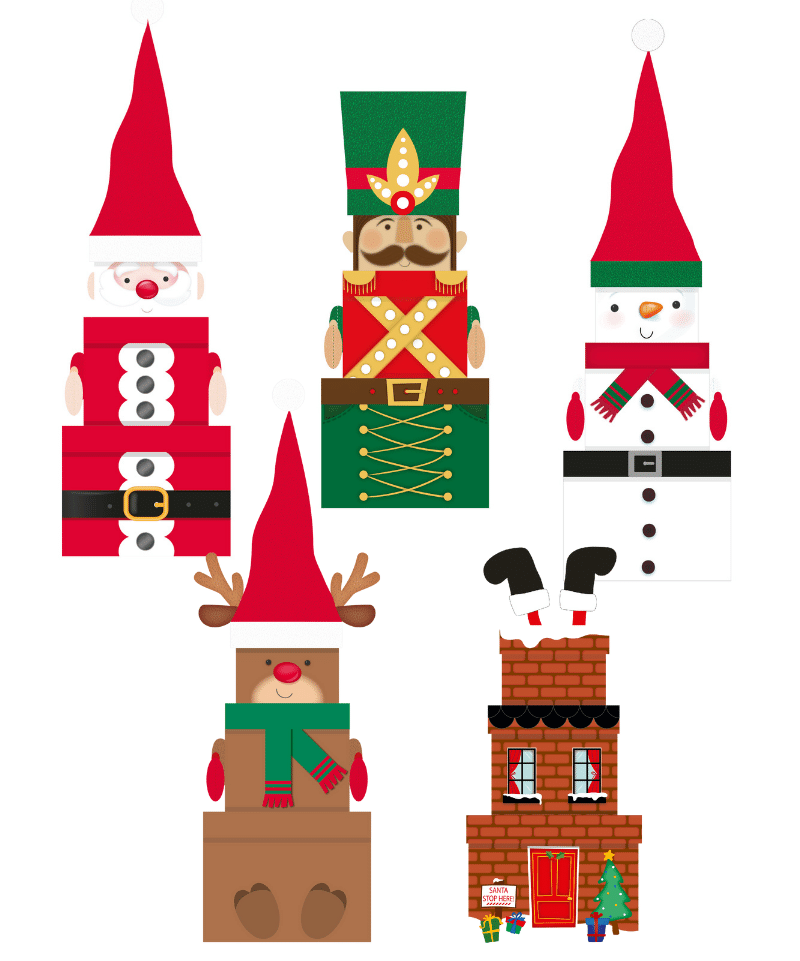 Cajas Navidad Regalo con formas