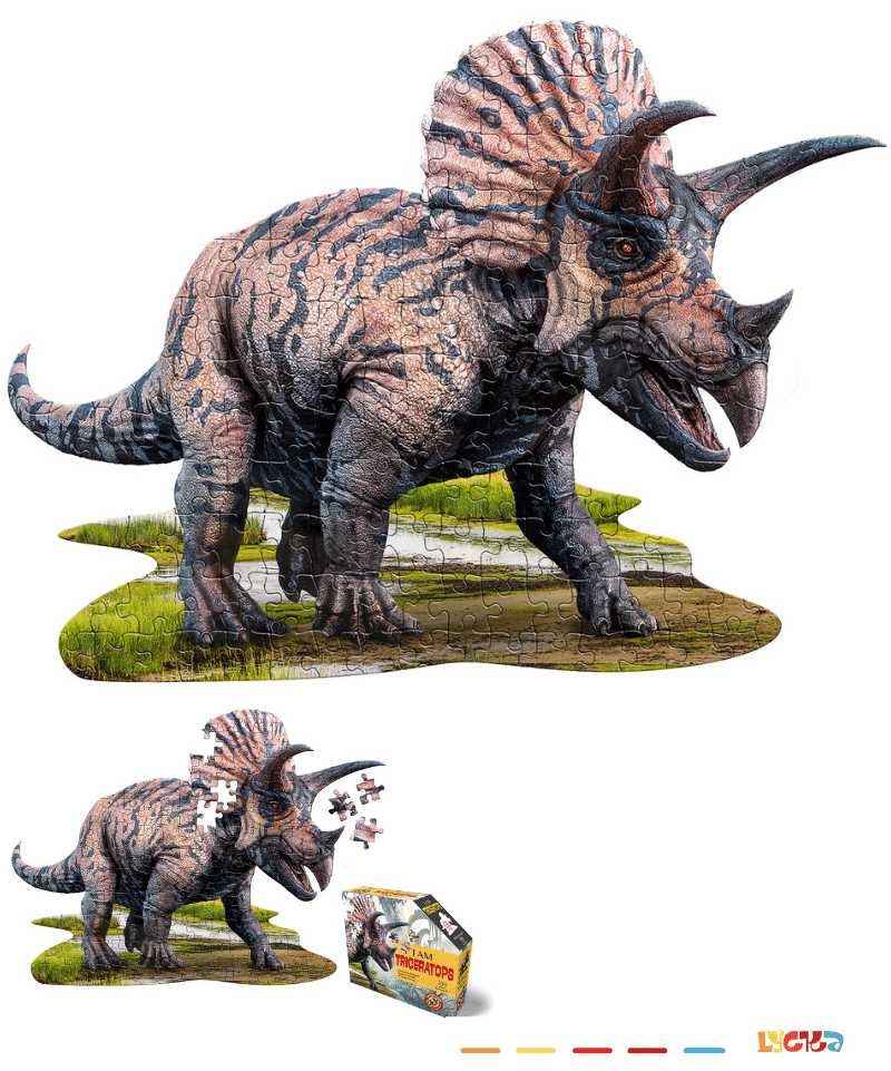 Puzle I am Triceratops Silueta