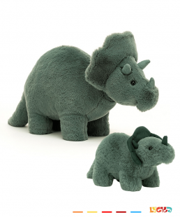 Peluches Triceratops fossilly de jellycat