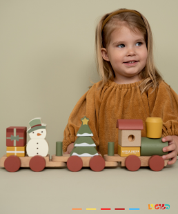 Tren Apilable Navidad Little Dutch