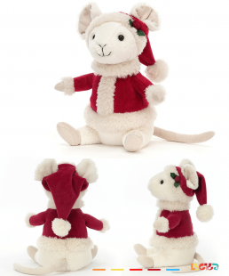 Merry Mouse Santa Jellycat