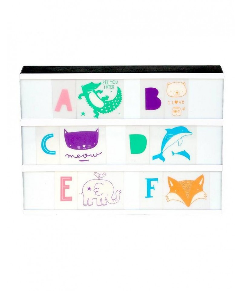Set de Letras ABC y animales para Lightbox