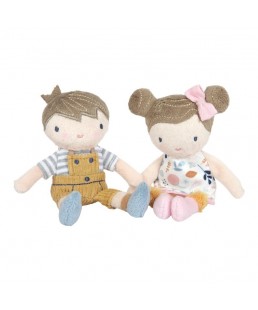 Rosa y Jim muñeca pequeña Blandita de Little Dutch