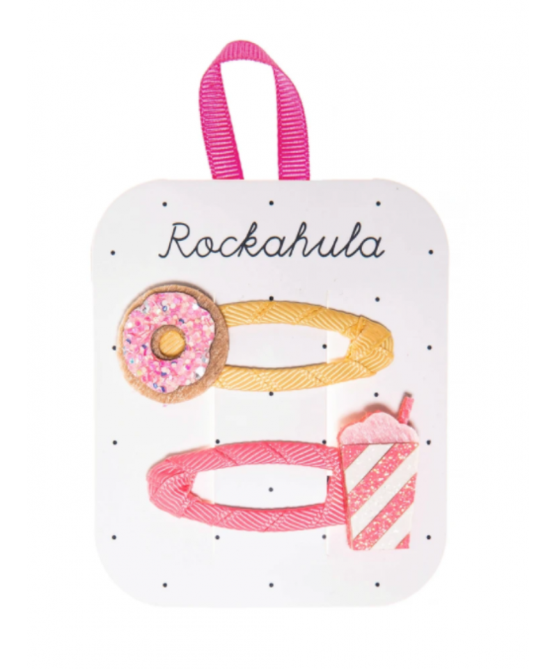 Clips de pelo "Donut and milkshake" de Rockahula Kids